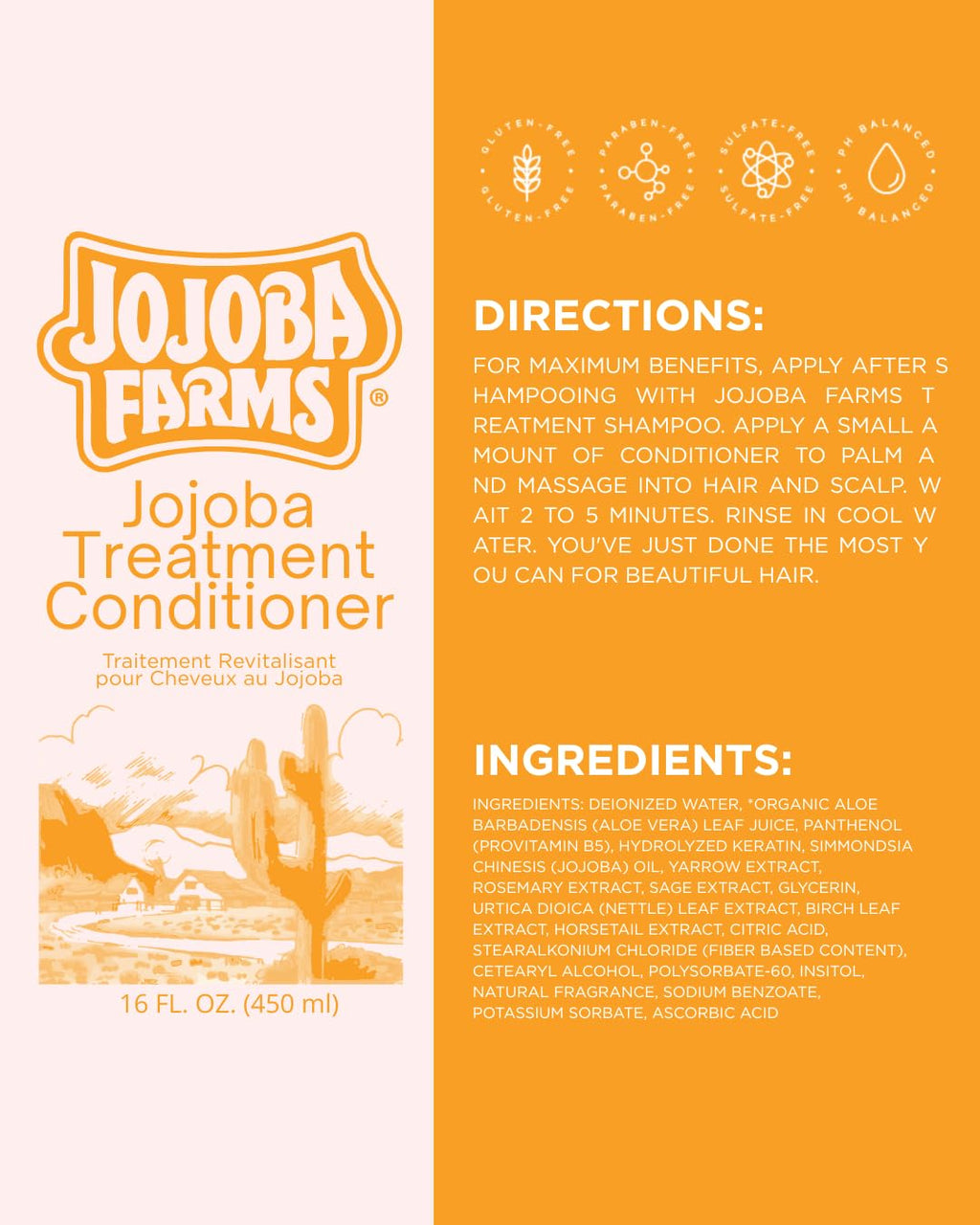 Mill Creek Jojoba Farms Treatment Shampoo & Conditioner Bundle – 16 fl oz Pack of 2