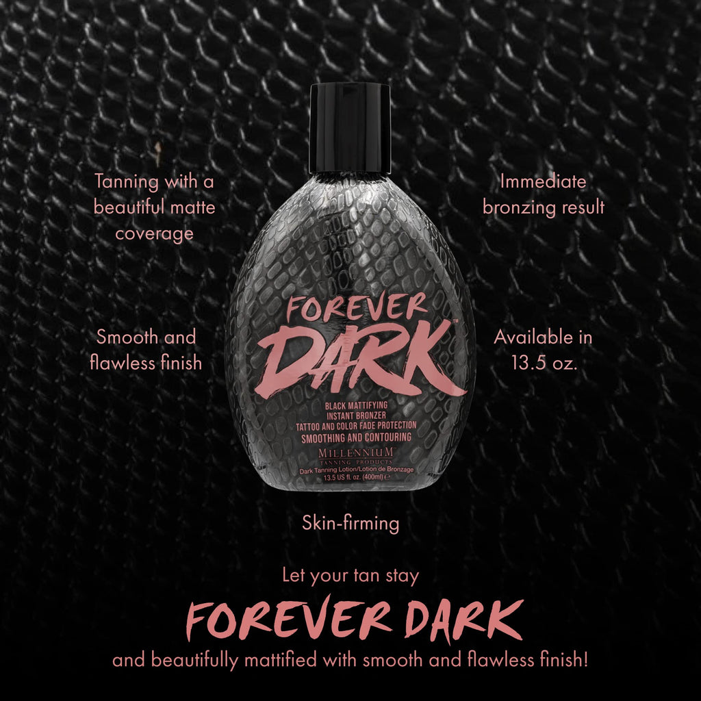 Millennium Tanning Forever Dark Black Mattifying Instant Bronzer – 13.5 oz