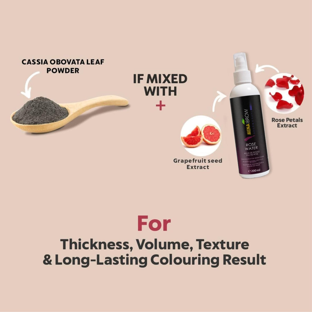 MinaiBrow iBrow Henna Color Kit — No Ammonia, Vegan, Up to 30 Applications (Ash Blond)