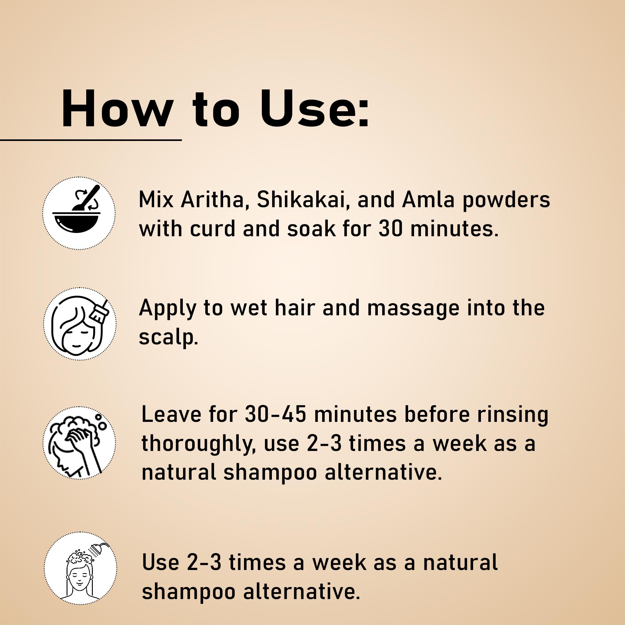 minature Amla, Aritha & Shikakai Combo (Pack of 3) – Natural Hair Care for All Hair Types | 3 x 100g