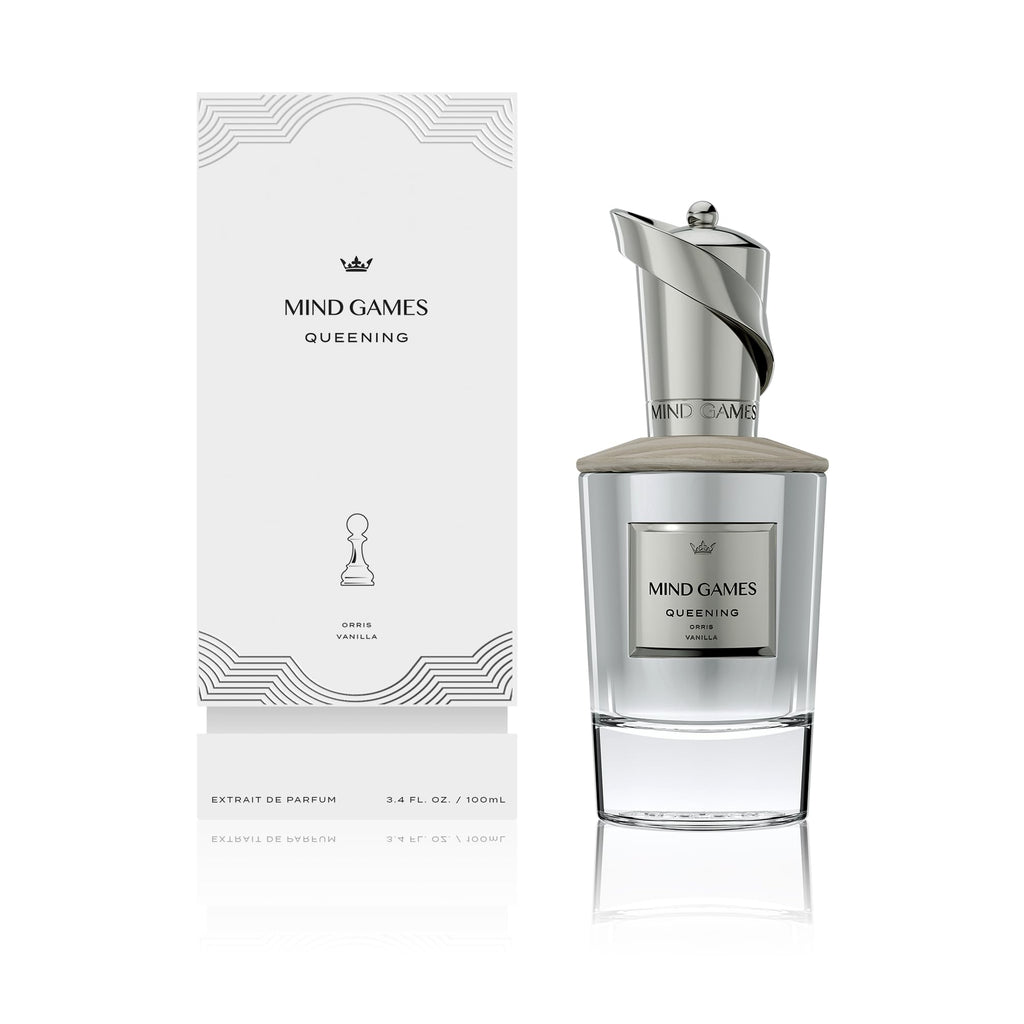 MIND GAMES Queening – Luxury Extrait de Parfum for Women & Men | Saffron, Cotton, Coconut & Fluffy Musk | 100 mL