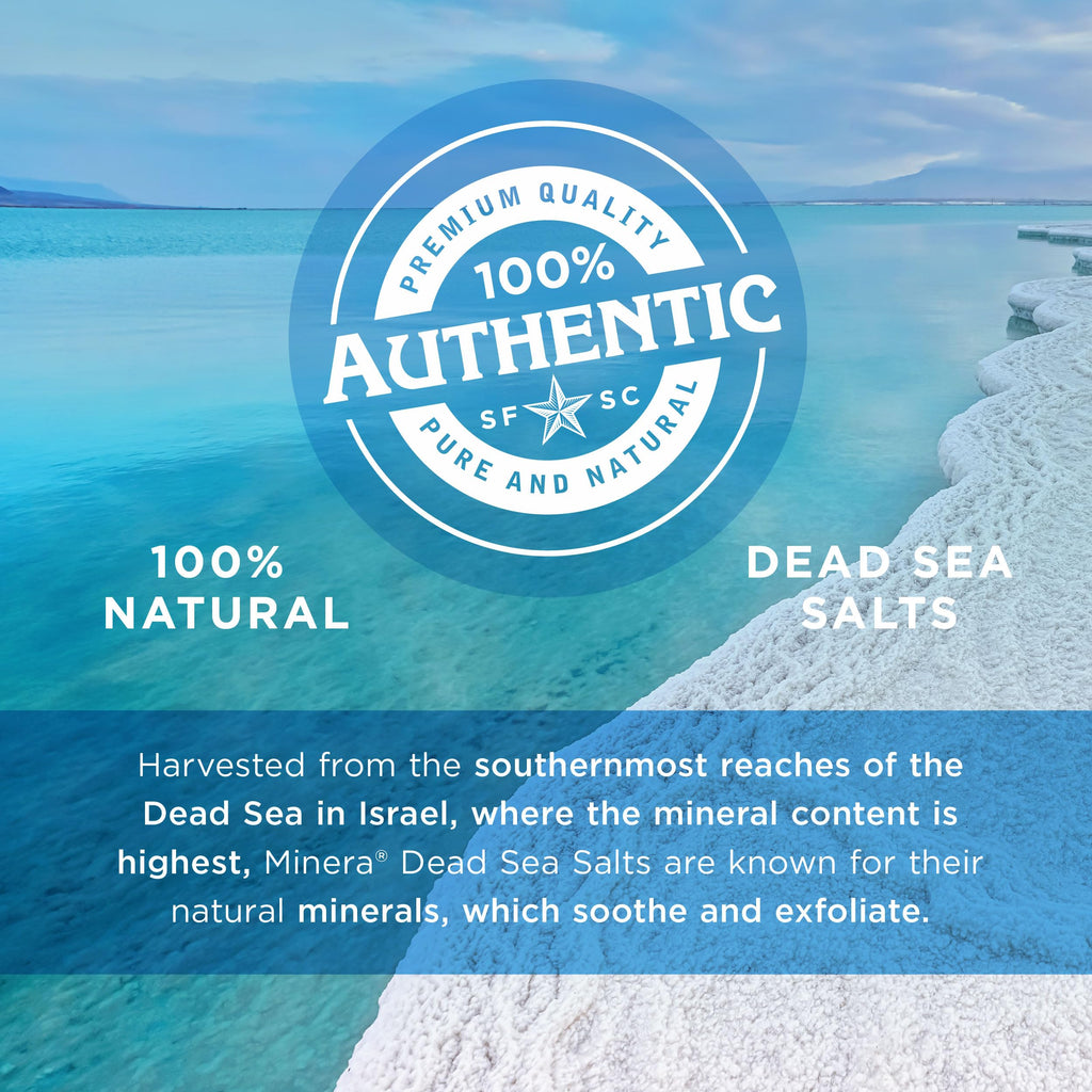 Minera Fine Grain Dead Sea Salt – 15 lb Bulk Bath Salt, Unscented & Pure