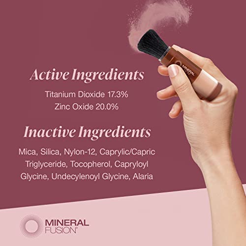 Mineral Fusion Brush-On Sun Defense SPF 30 | UVA/UVB Protection, Paraben-Free, Gluten-Free