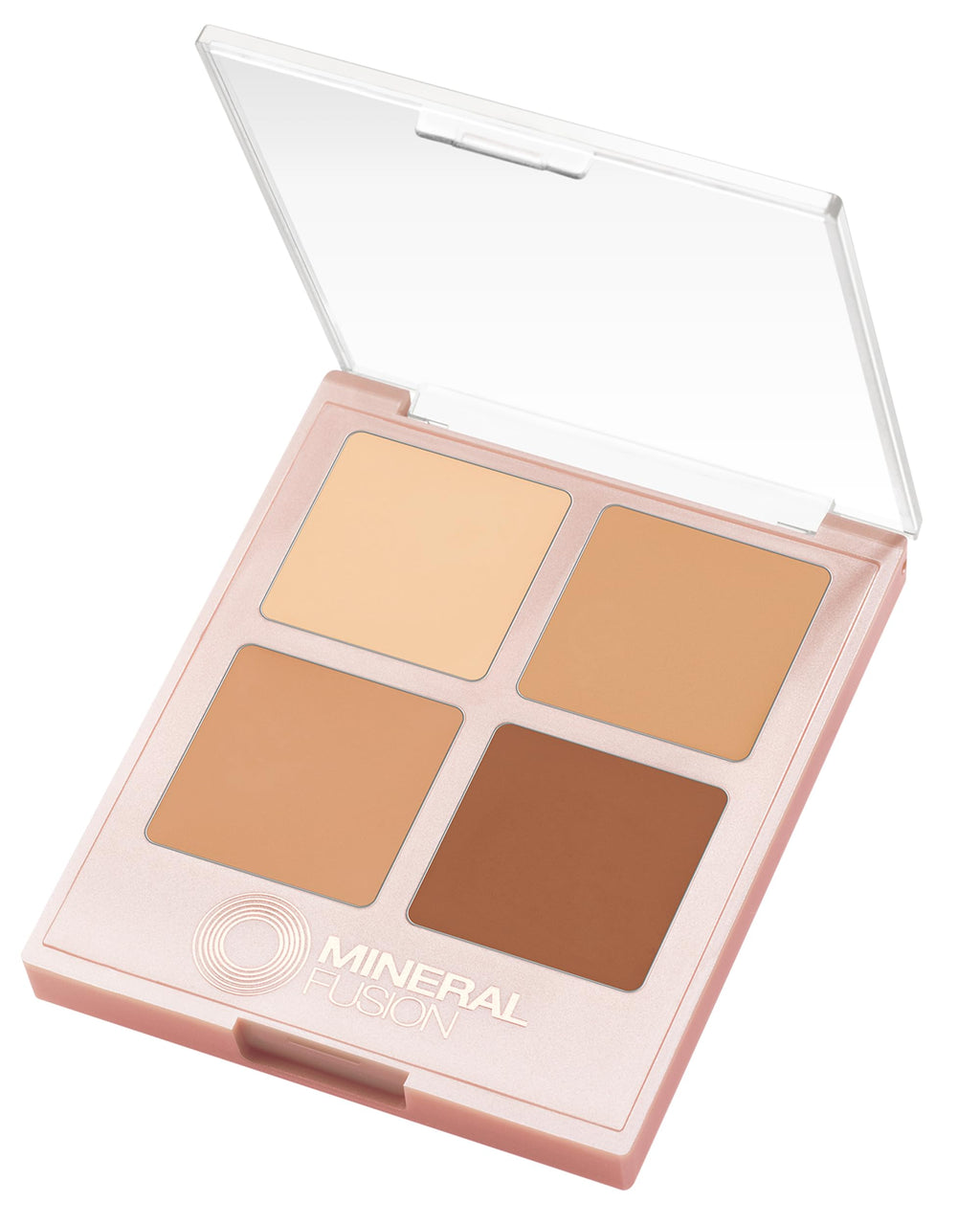 Mineral Fusion Decadence Concealer Palette Quad — 4 Creamy Full-Coverage Warm to Dark Shades