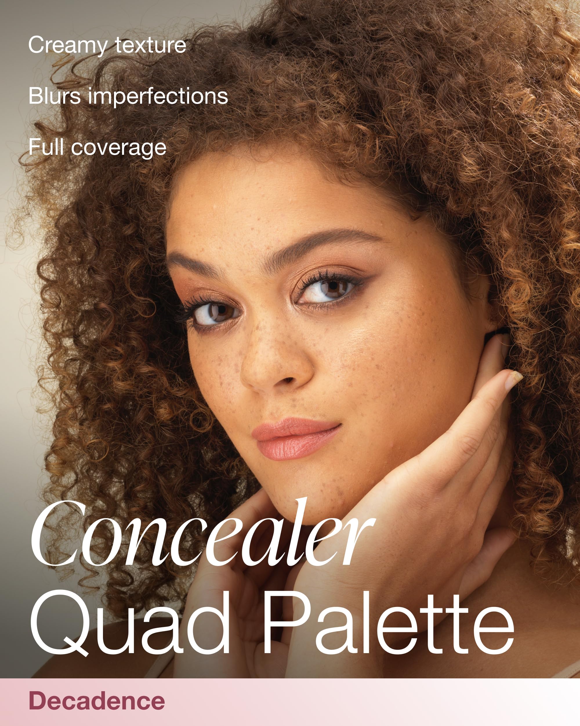 Mineral Fusion Decadence Concealer Palette Quad — 4 Creamy Full-Coverage Warm to Dark Shades