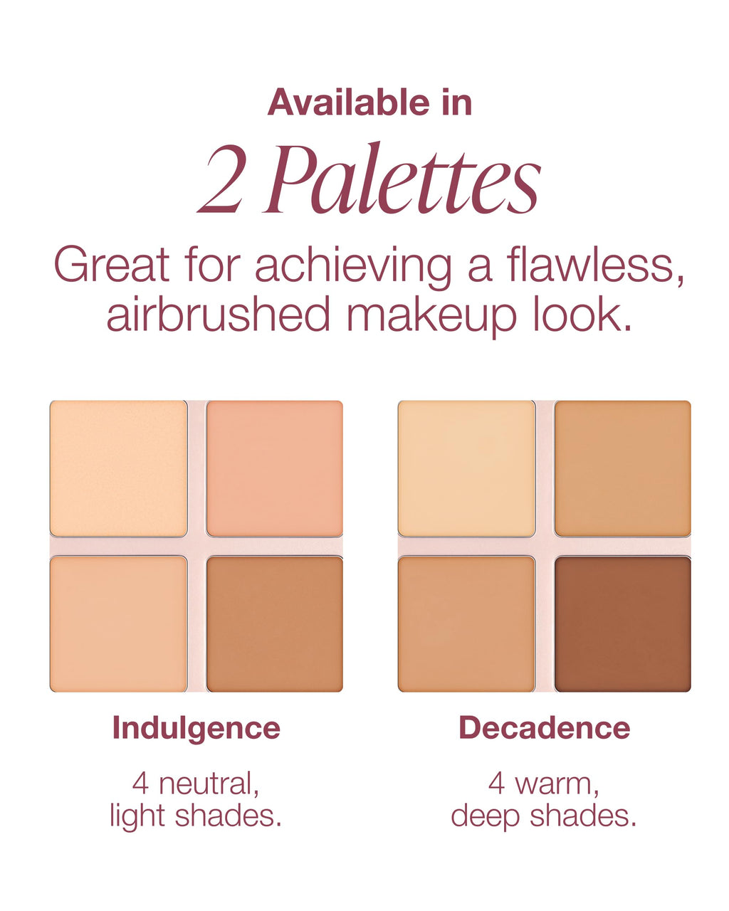 Mineral Fusion Decadence Concealer Palette Quad — 4 Creamy Full-Coverage Warm to Dark Shades