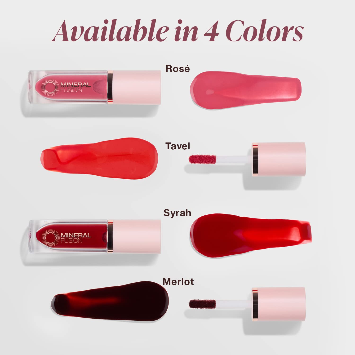 Mineral Fusion 2-in-1 Lip & Cheek Stain Tavel - Vibrant Coral Hydrating Matte Color