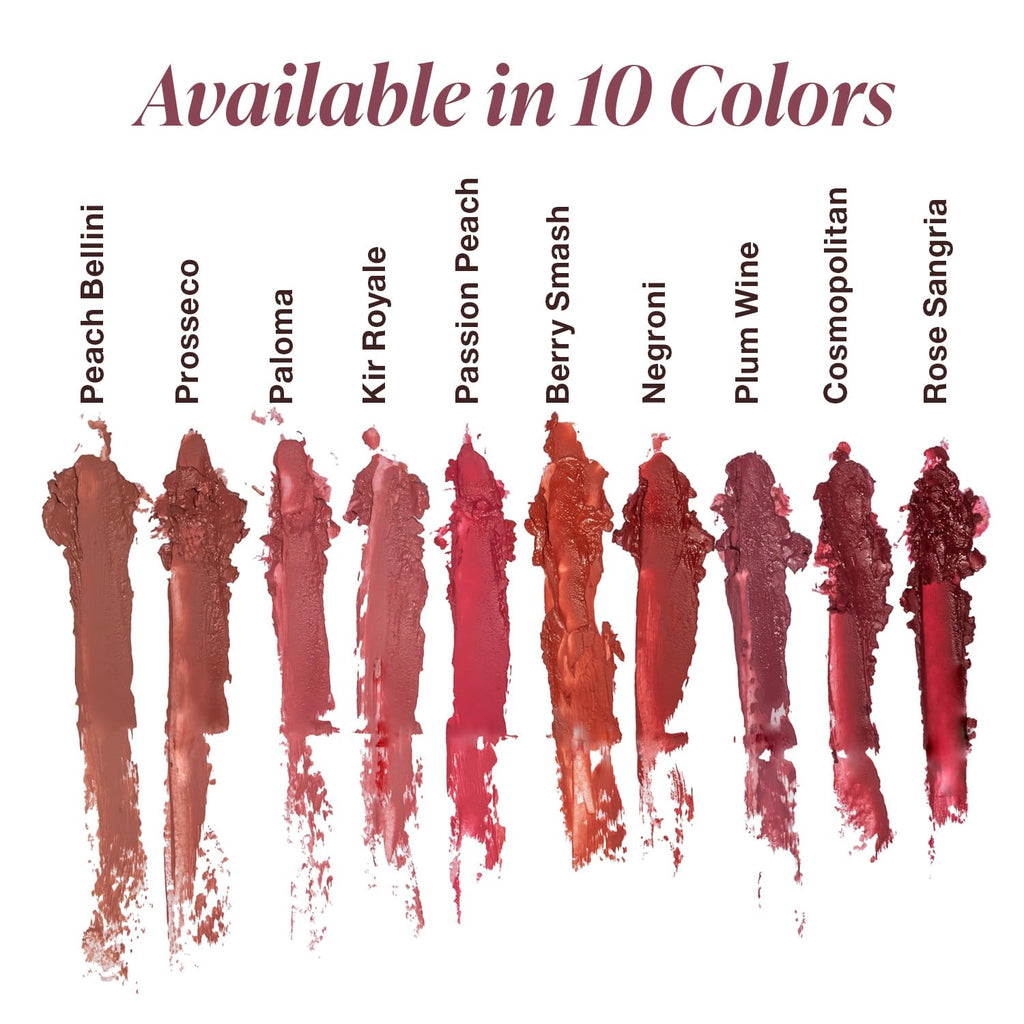 Mineral Fusion Long-Lasting Lipstick – Peach Bellini | Vivid, Smudge-Free Color with Avocado Oil