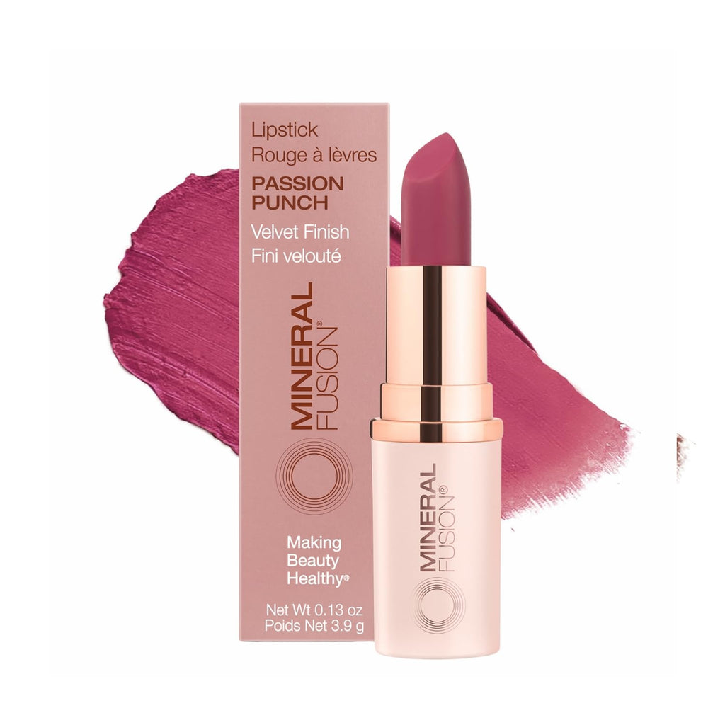 Mineral Fusion Long-Lasting Lipstick — Vivid, Smudge-Free Color with Avocado Oil