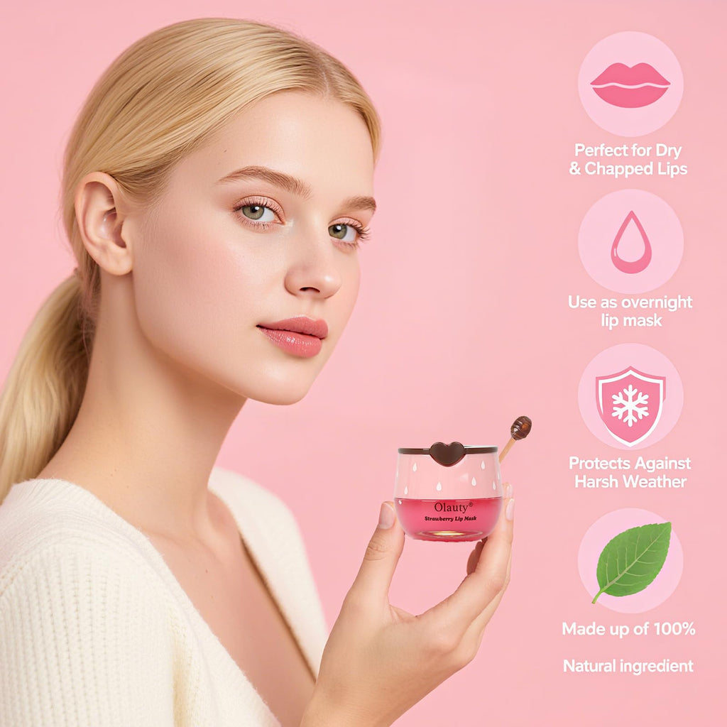 Minfei 9-Piece Bee Lip Balm Set – Propolis Lip Mask & Overnight Hydration