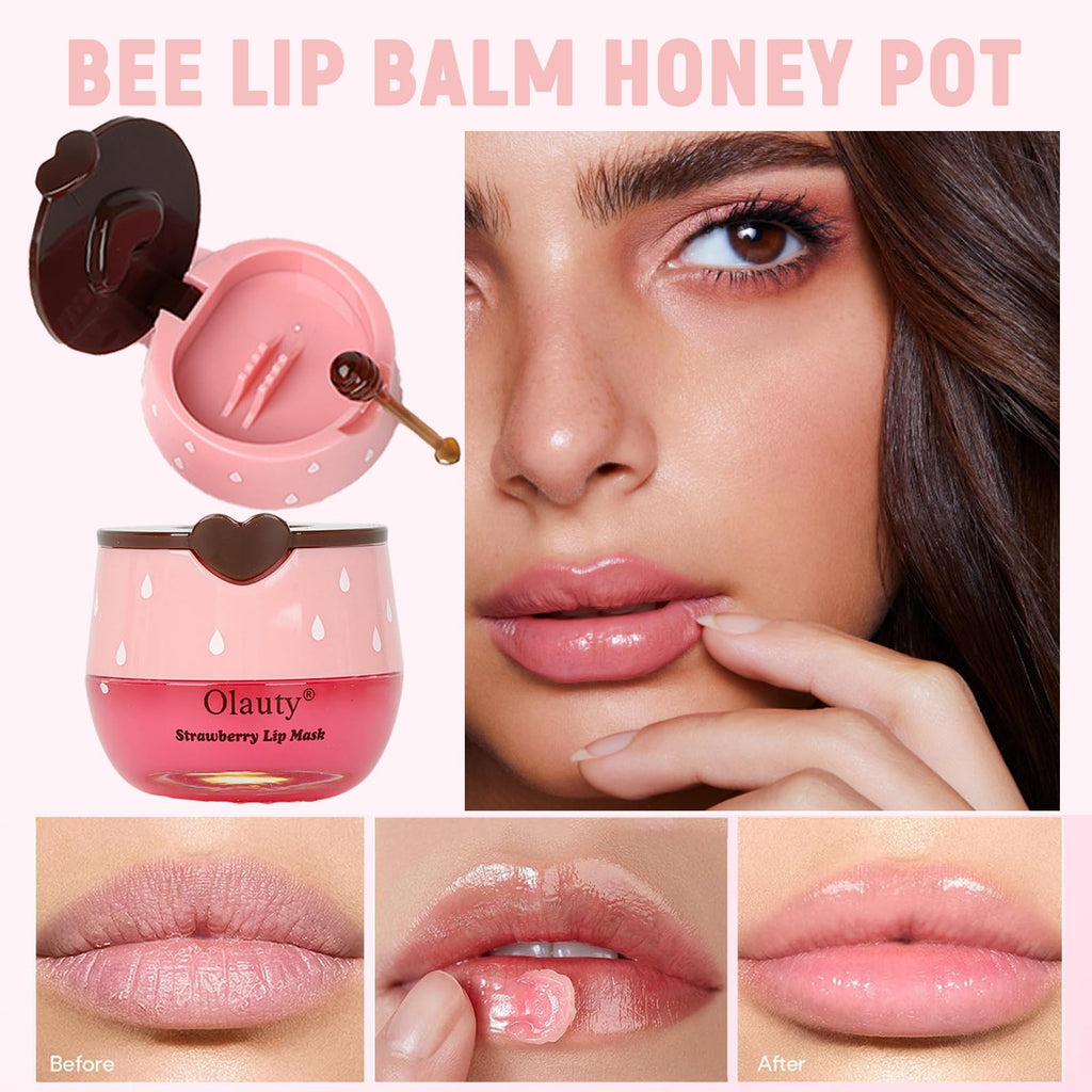 Minfei 9-Piece Bee Lip Balm Set – Propolis Lip Mask & Overnight Hydration