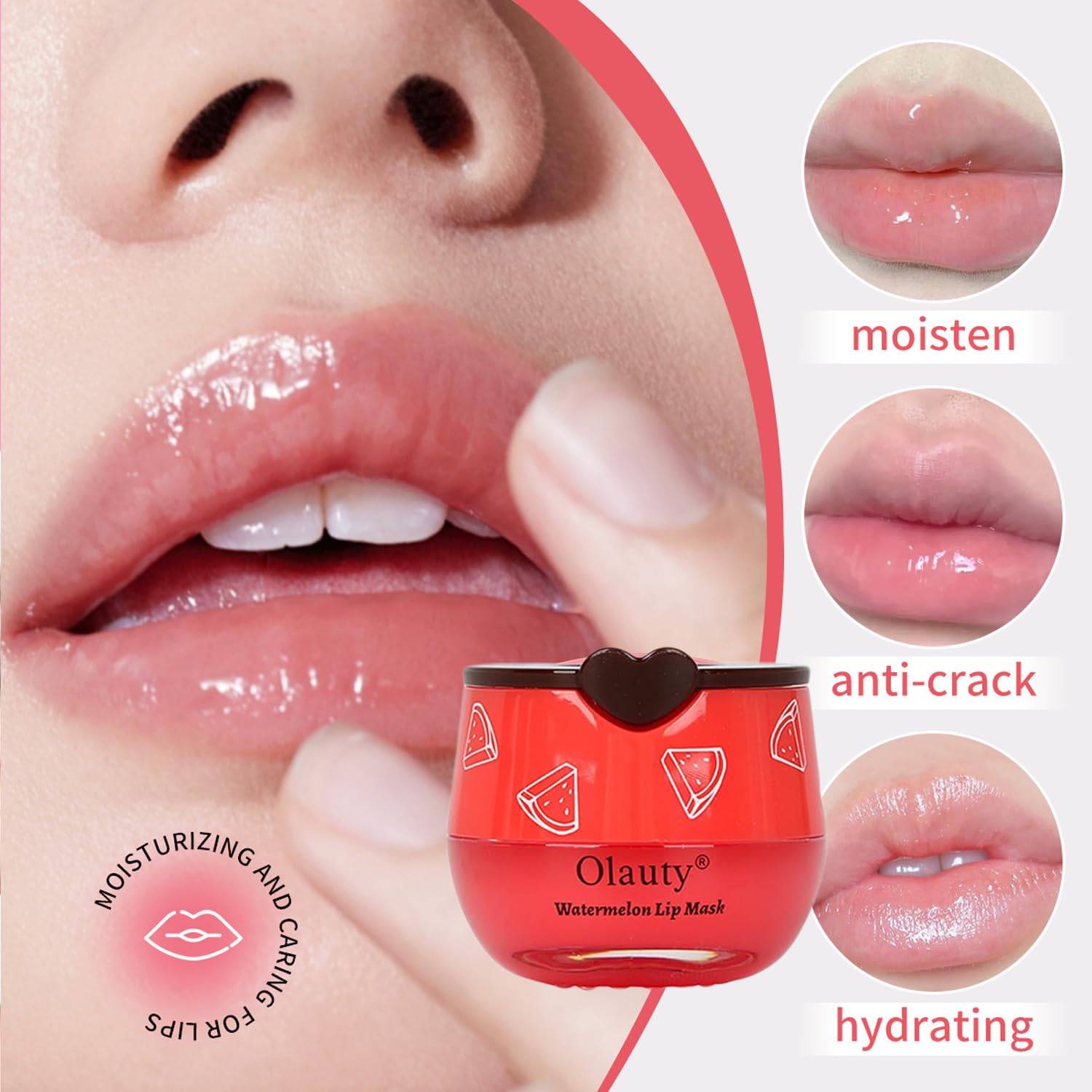 Miniling 6-Piece Bee Lip Balm Mask Honey Pot | Hydrating Sleep Lip Masks