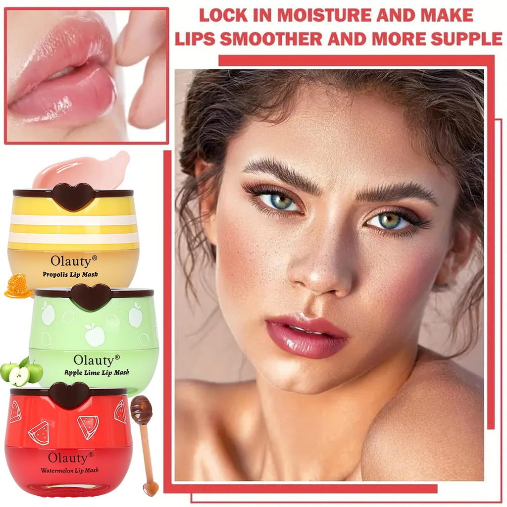 Miniling 6-Piece Bee Lip Balm Mask Honey Pot | Hydrating Sleep Lip Masks