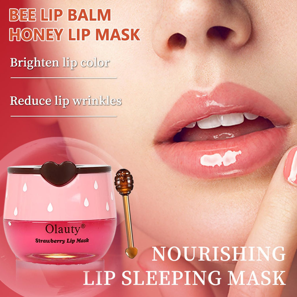 Miniling 6-Piece Bee Lip Balm Mask Honey Pot | Hydrating Sleep Lip Masks