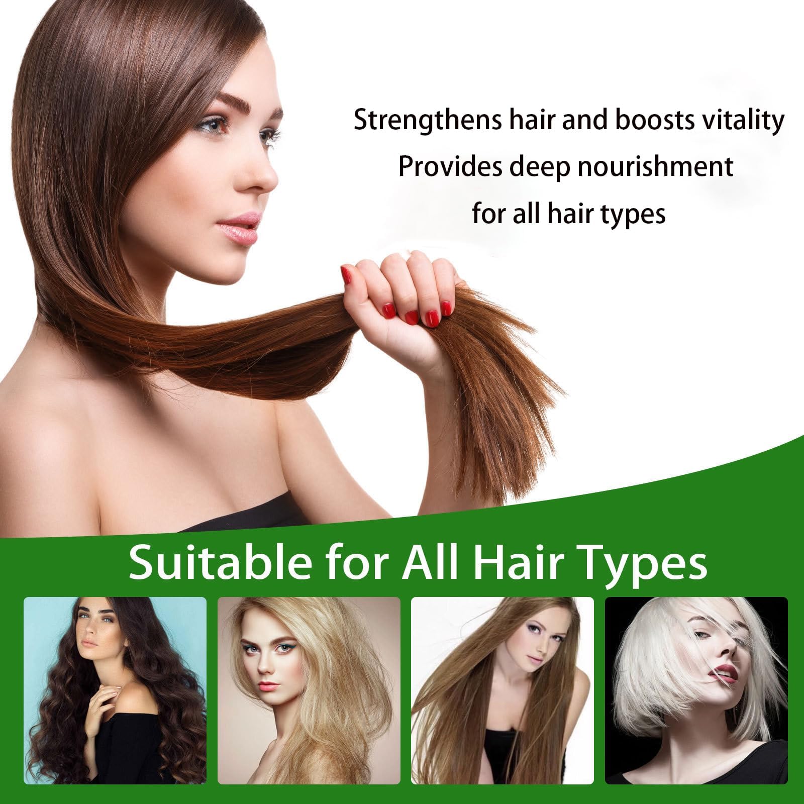 Minnah Hair Growth Oil - Extra Strength Rosemary Fenugreek Castor Oil for Hair & Scalp Care (1 PCS)