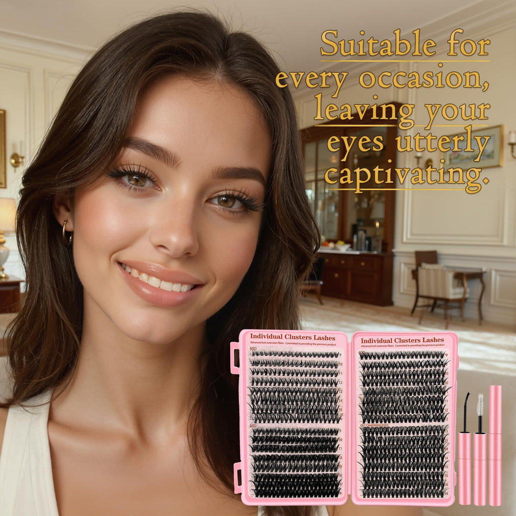 MINNNANOTOKU Lash Extension Kit DIY 640pcs – 10-16mm, Bond & Seal, Tweezers