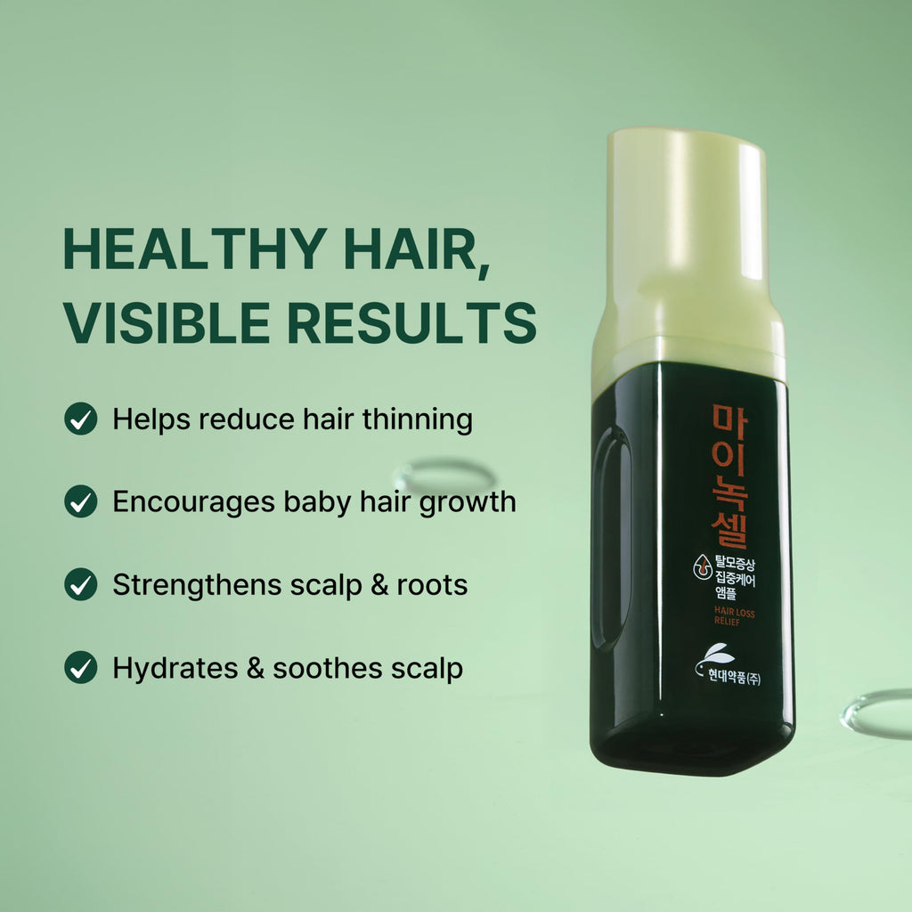 MINOXELL Korean Scalp Intensive Hair Growth Serum - Biotin & Panthenol Leave-In Ampoule (2.02 fl oz)