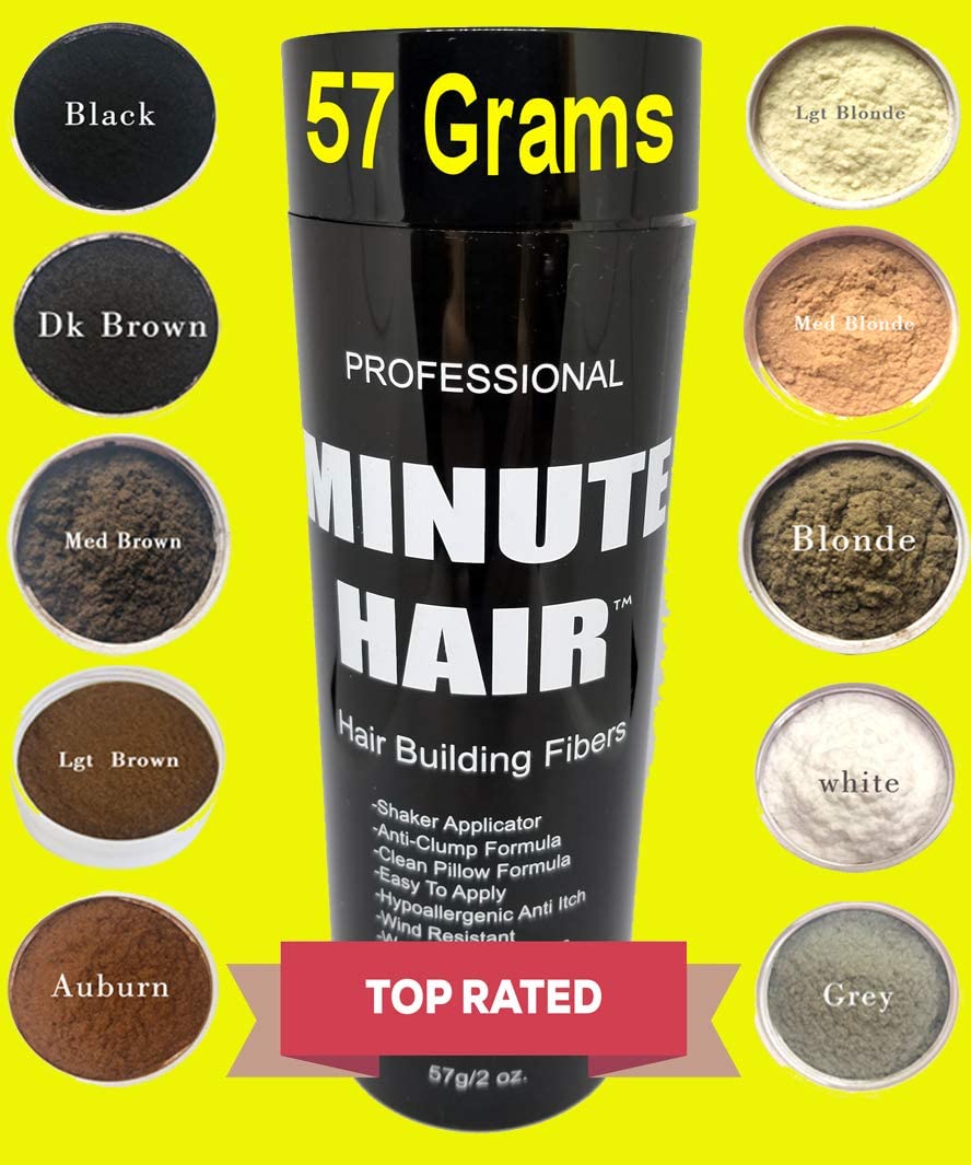 Minute Hair Biggie 57g Auburn Hair Fibers — Refillable Bottle