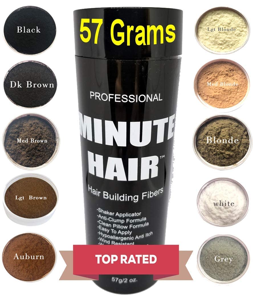 Minute Hair Biggie 57g Auburn Hair Fibers — Refillable Bottle