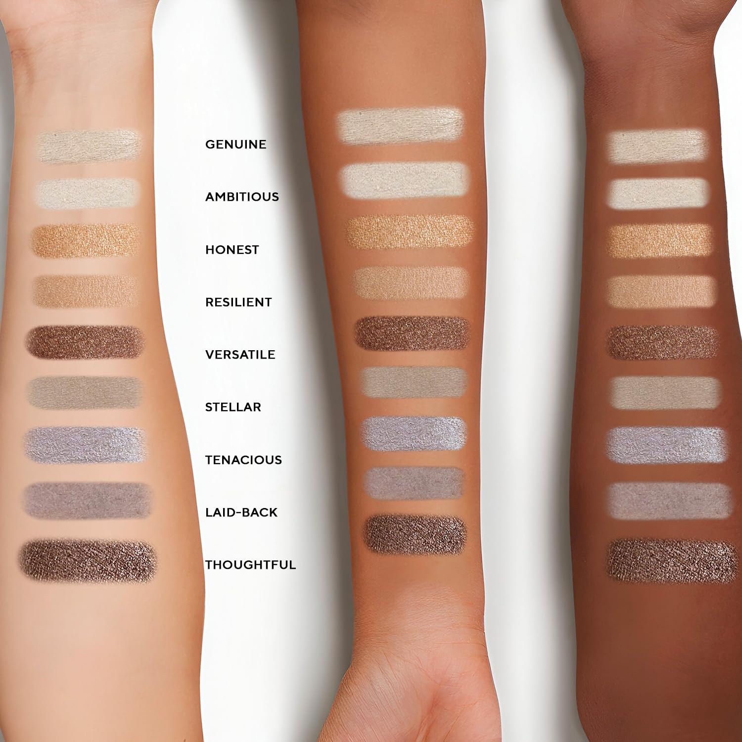 Mirabella True To You Neutral Eye Palette — 17 Matte & Shimmer Neutrals + Primer Included
