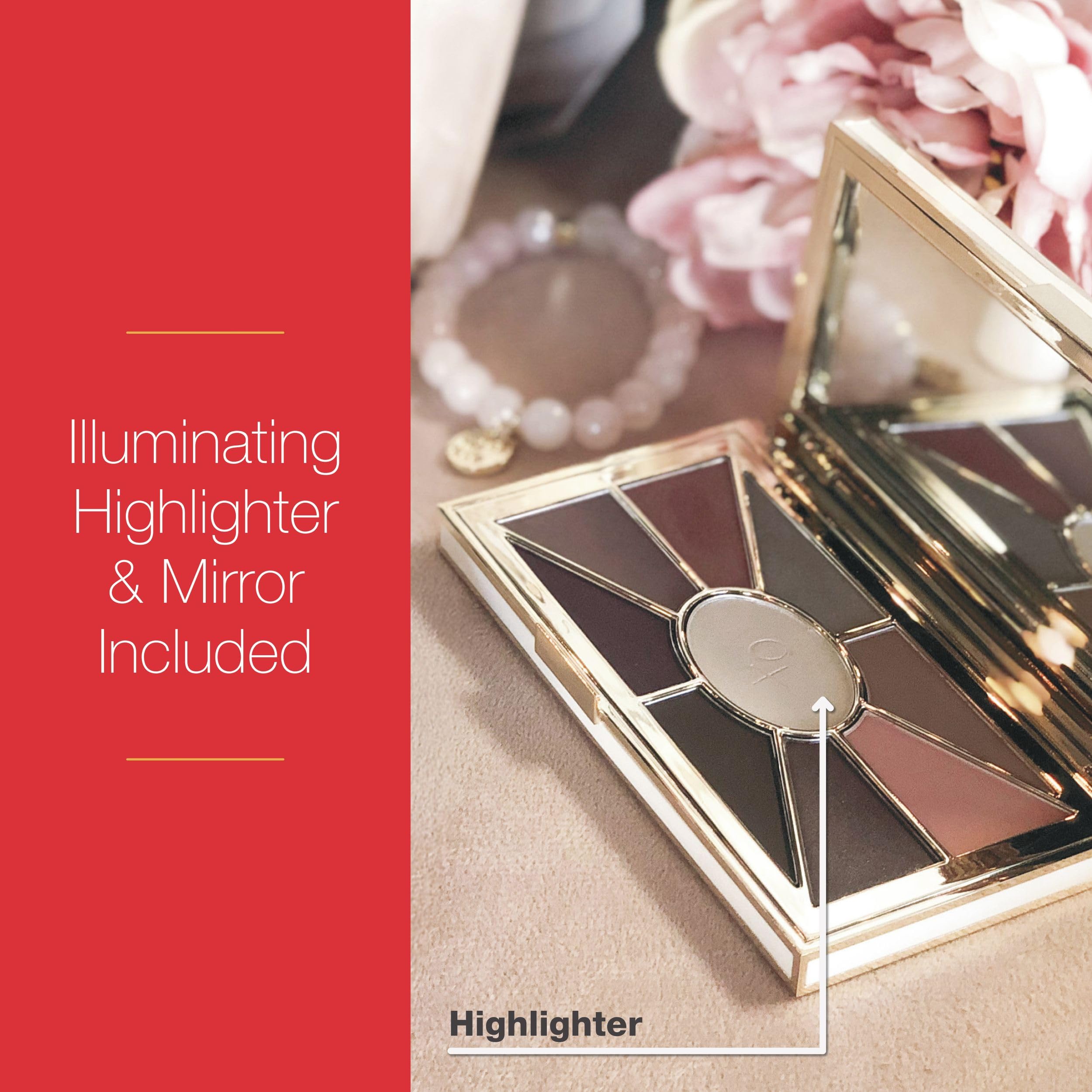 Mirabella Eye Love You Neutral Shimmer Eyeshadow Palette – 9 Pigments, Matte & Shimmer, Cruelty-Free