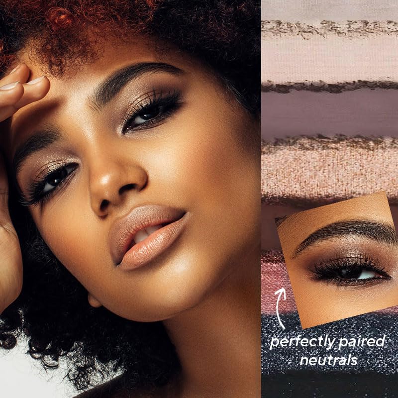 Mirabella True To You Neutral Eye Palette — 17 Matte & Shimmer Neutrals + Primer Included