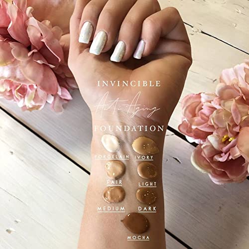 Mirabella Invincible HD Liquid Foundation – Hydrating Full-Coverage Demi-Matte for All Skin Types