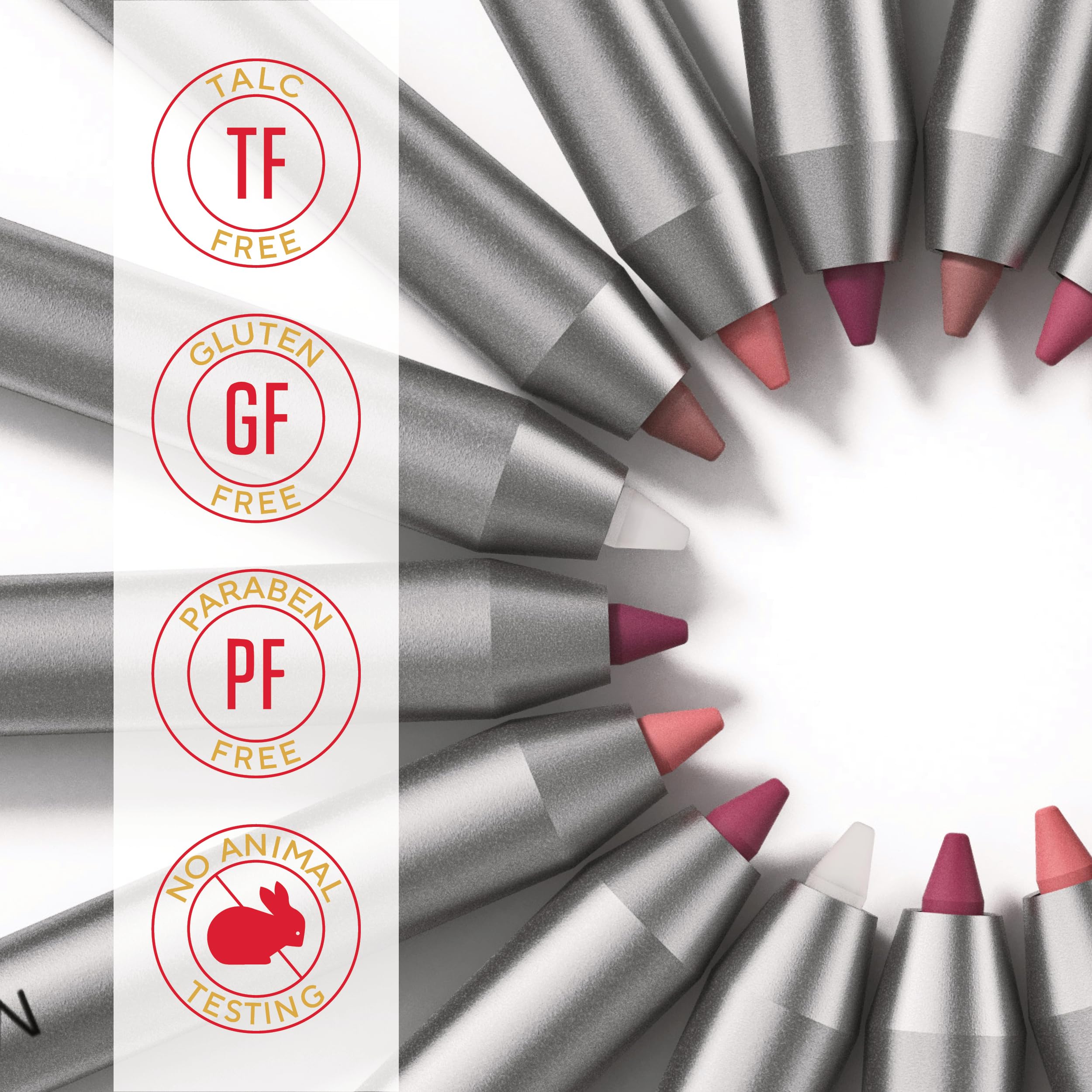 Mirabella Line & Define Lip Definer Pencil – Flirty | Smoothing, Long-Lasting Lip Liner