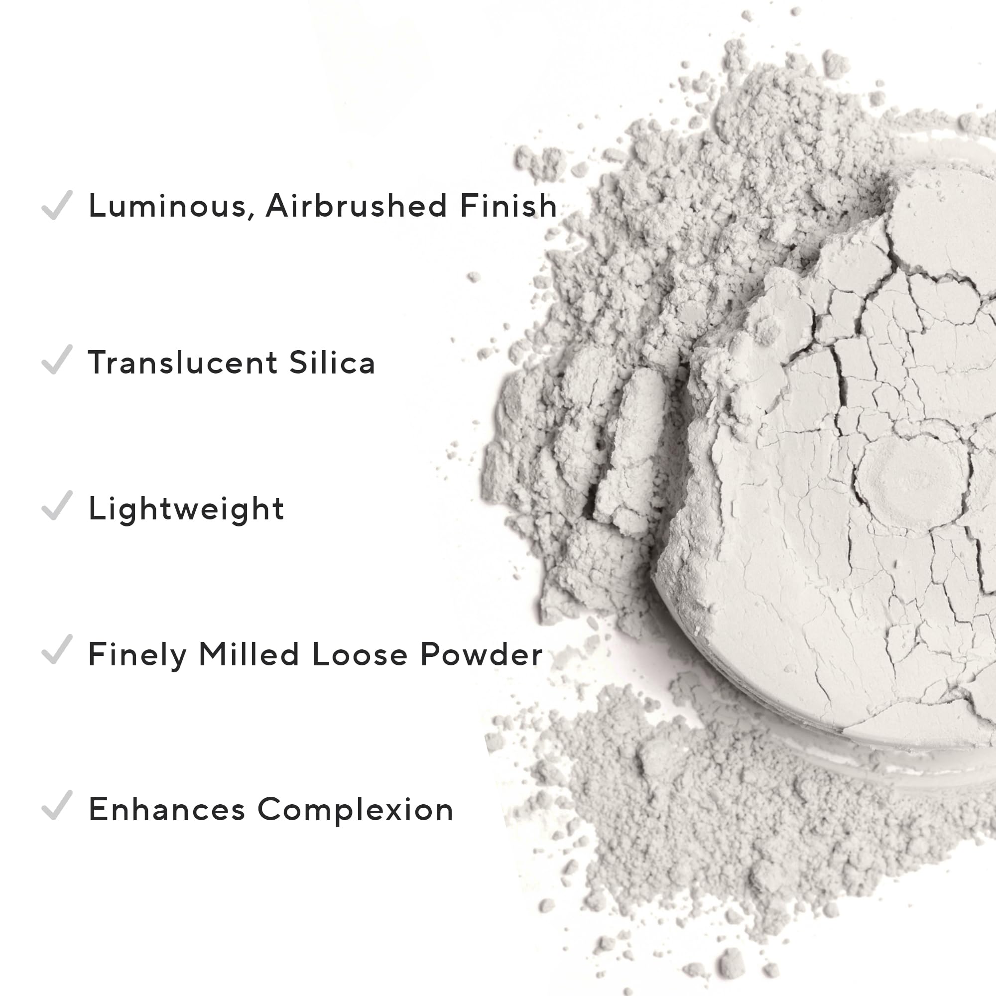Mirabella Perfecting Loose Powder | HD Matte Finish Setting Powder with Oil Control and Antioxidants