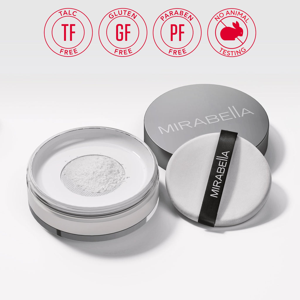 Mirabella Perfecting Loose Powder | HD Matte Finish Setting Powder with Oil Control and Antioxidants