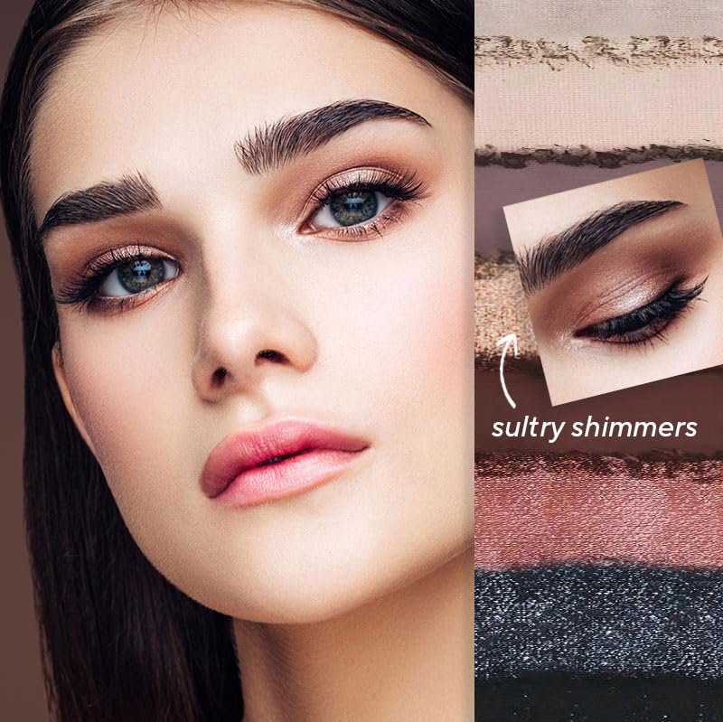 Mirabella True To You Neutral Eye Palette — 17 Matte & Shimmer Neutrals + Primer Included