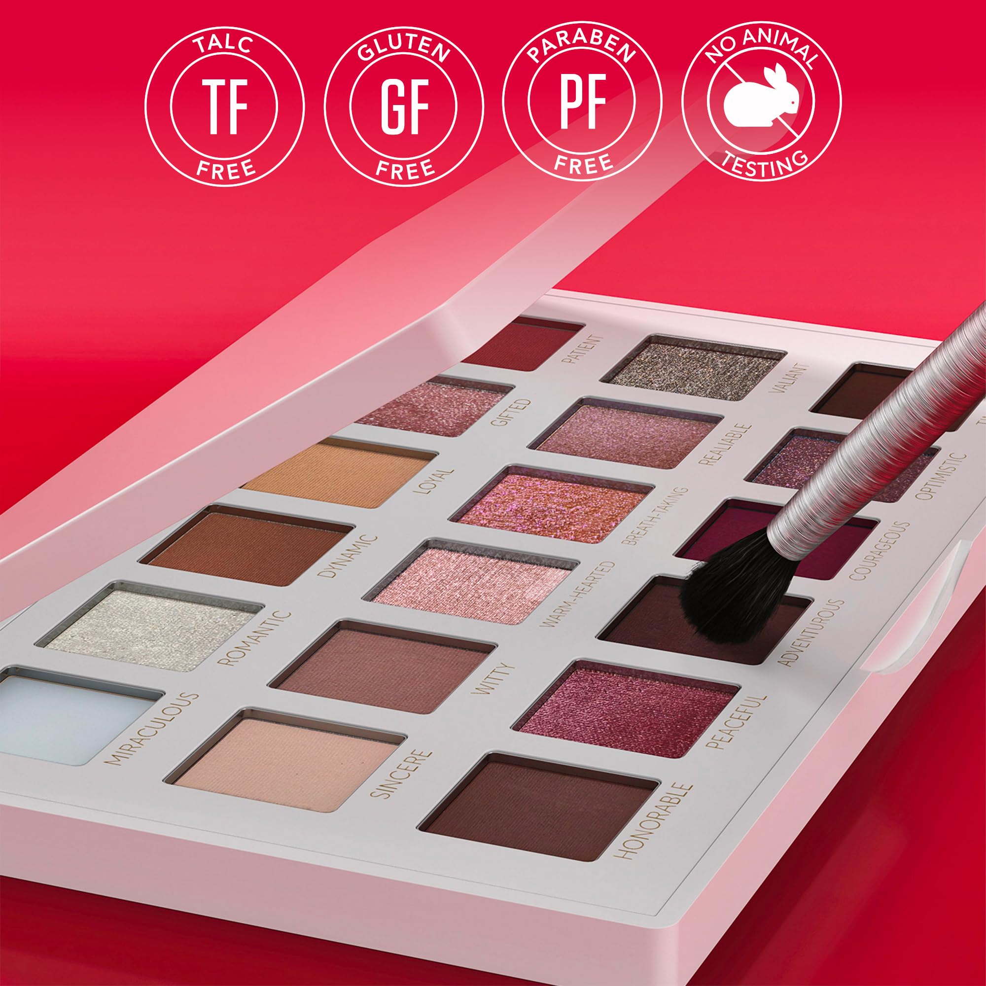 Mirabella True To You Eye Palette – 17 Matte & Shimmer Shades + Primer