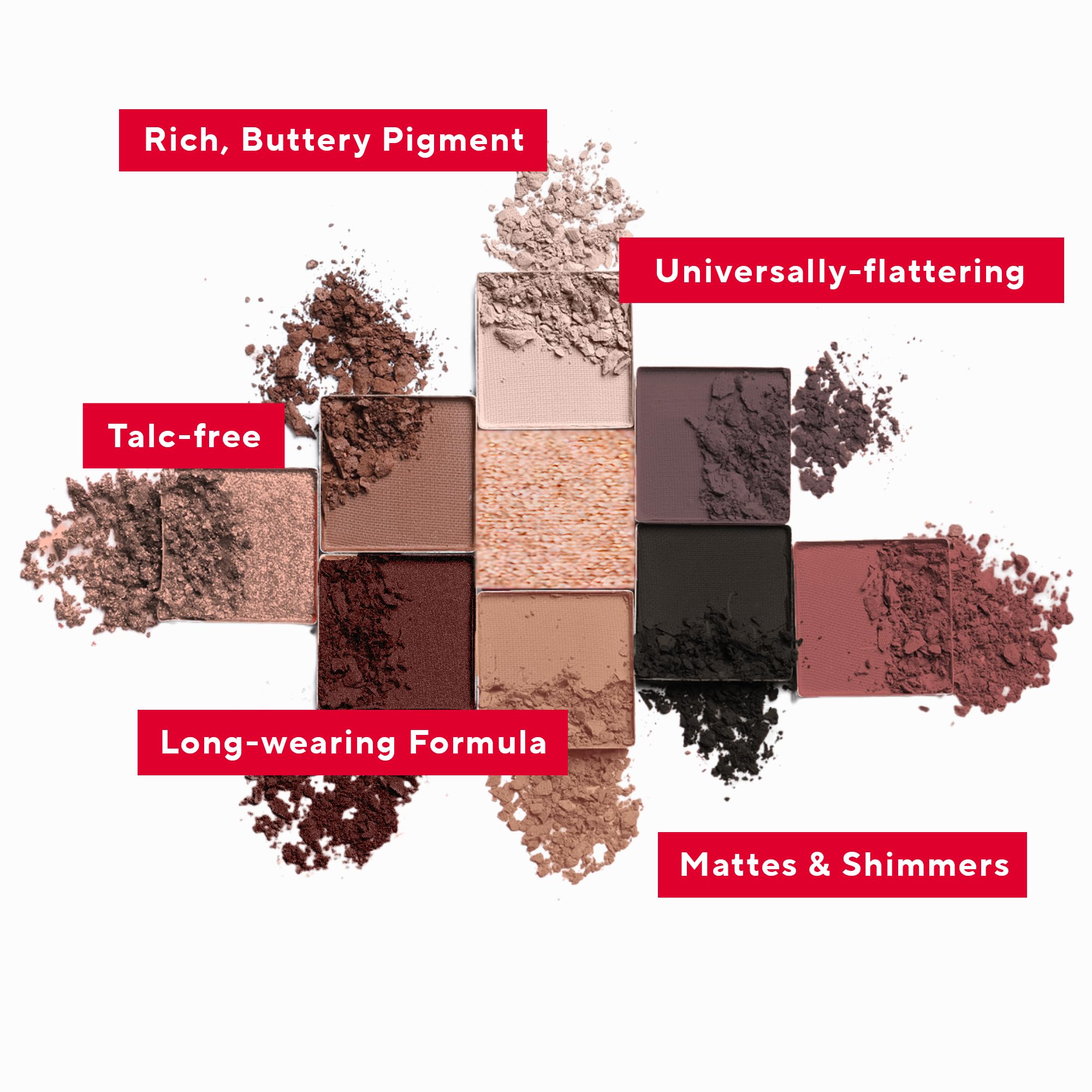 Mirabella True To You Neutral Eye Palette — 17 Matte & Shimmer Neutrals + Primer Included