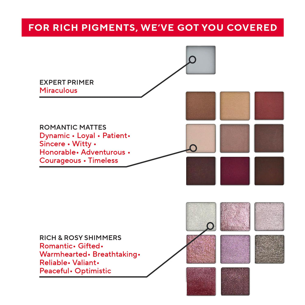 Mirabella True To You Eye Palette – 17 Matte & Shimmer Shades + Primer