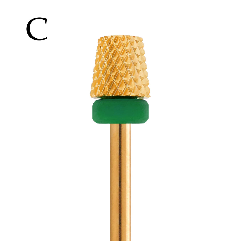 MIRACLE Nail Bits - 3/32 in Backfill Cone Shape Flat End, Coarse Grit