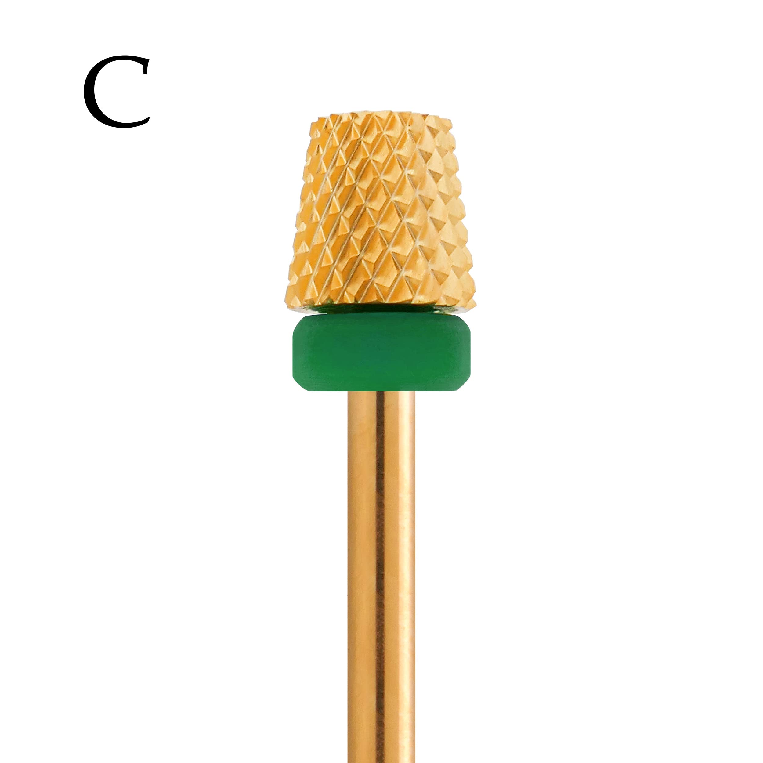 MIRACLE Nail Bits - 3/32 in Backfill Cone Shape Flat End, Coarse Grit