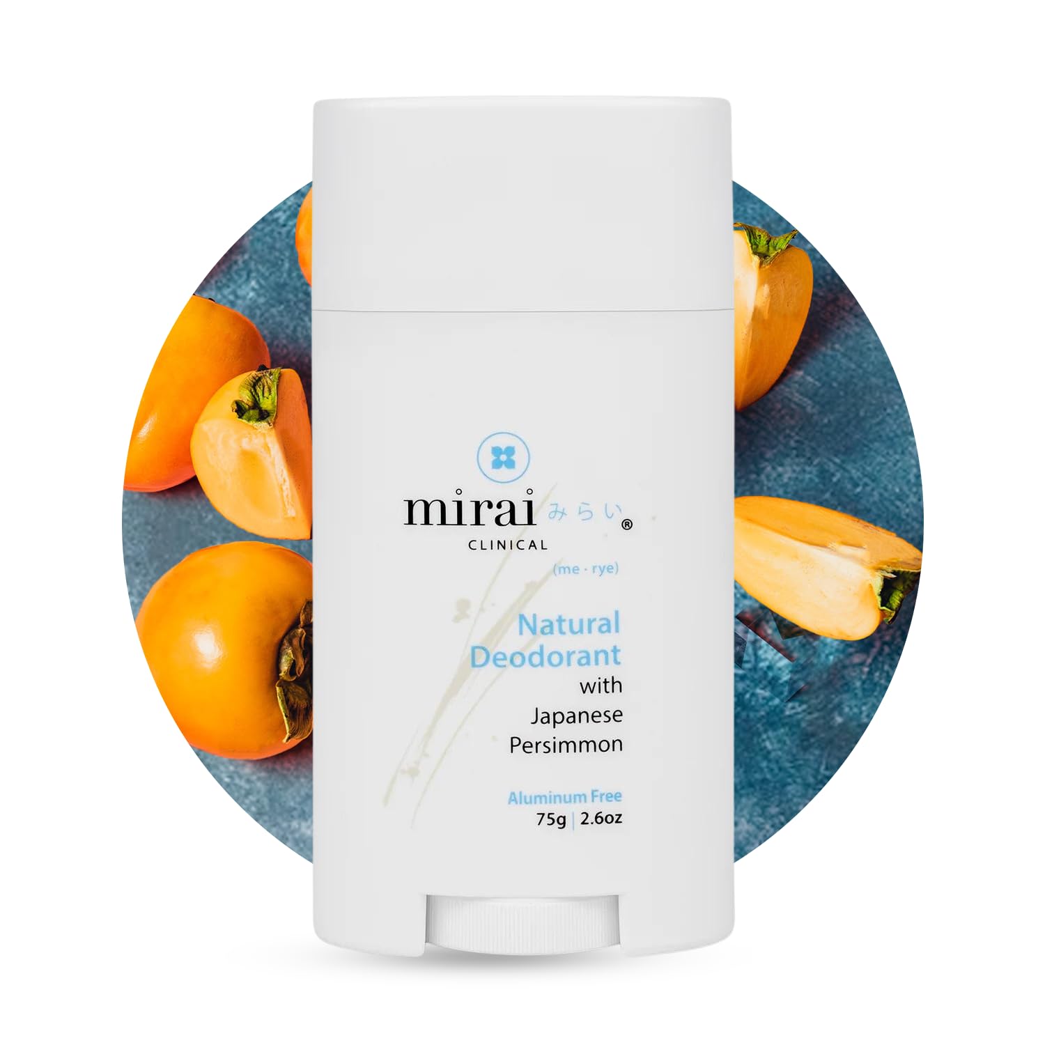 Mirai Clinical All Natural Deodorant – Unscented, Aluminum-Free, Full-Body Use