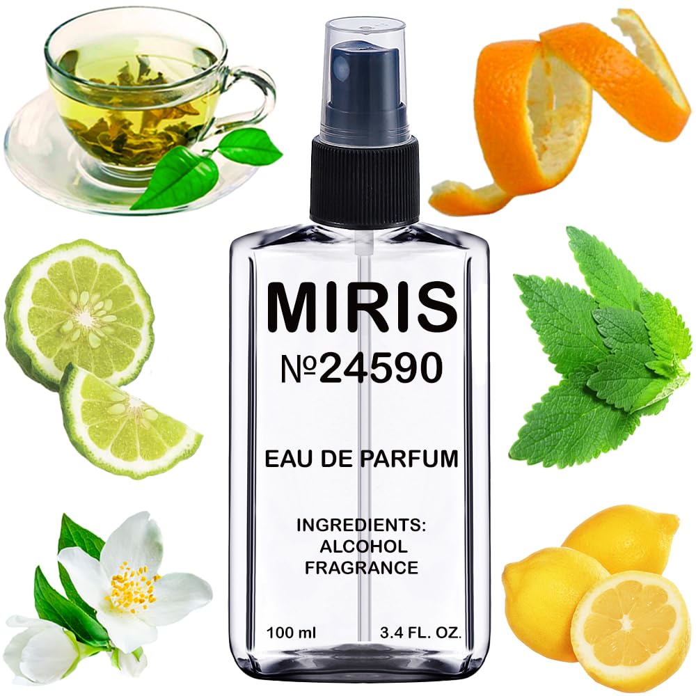 MIRIS No. 24590 Green Tea Inspired Long-Lasting Eau de Parfum for Women, 3.4 fl oz / 100 ml