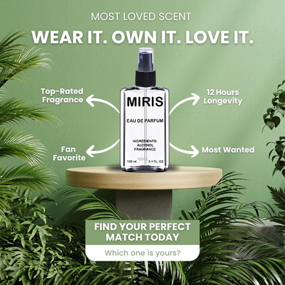 MIRIS No. 39525 — Inspired by Beau de Jour, Long-Lasting Men’s Eau de Parfum 3.4 oz / 100 ml