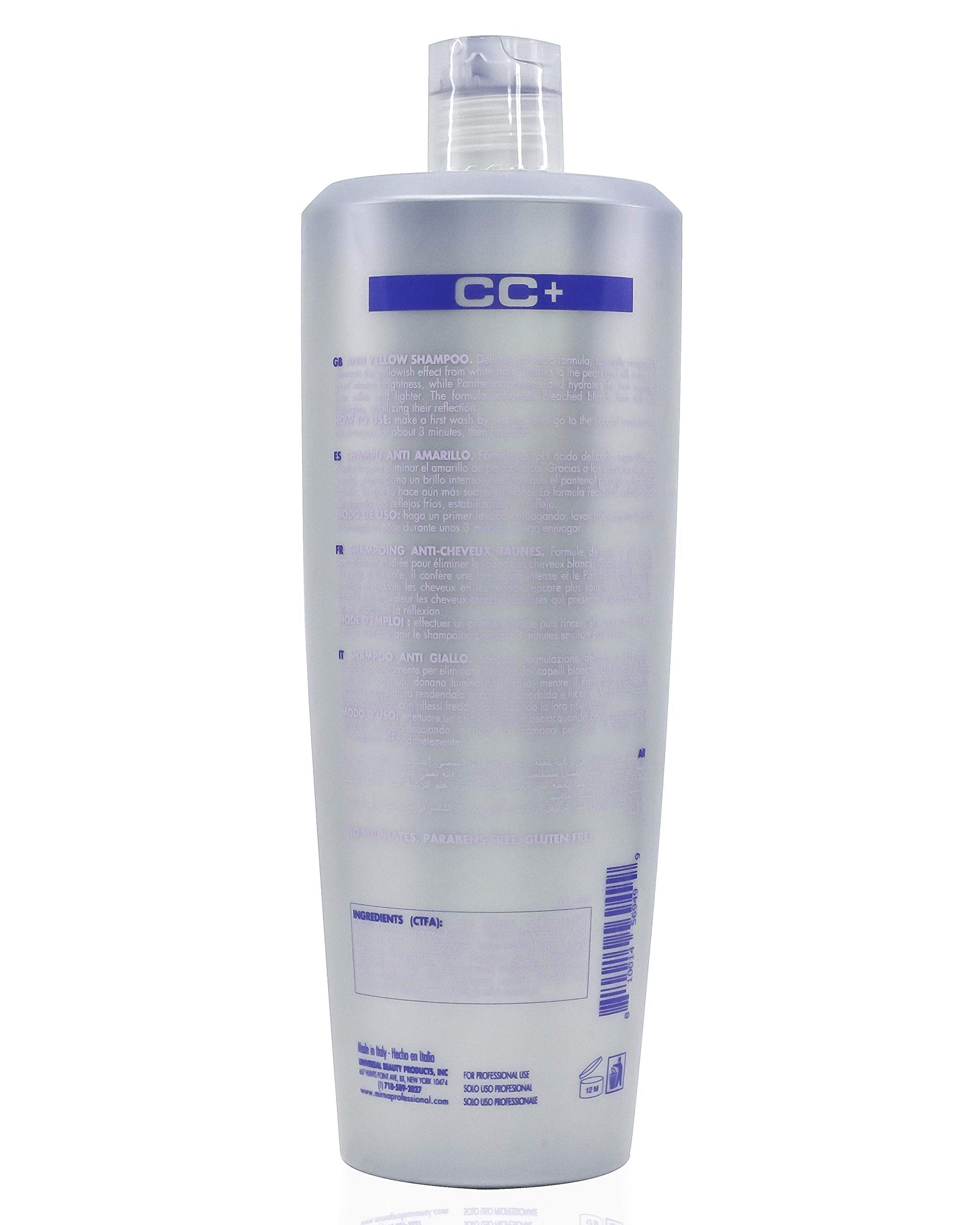 Mirna Professional Color Care NO Yellow Shampoo – Delicate pH, Blueberry & Silk