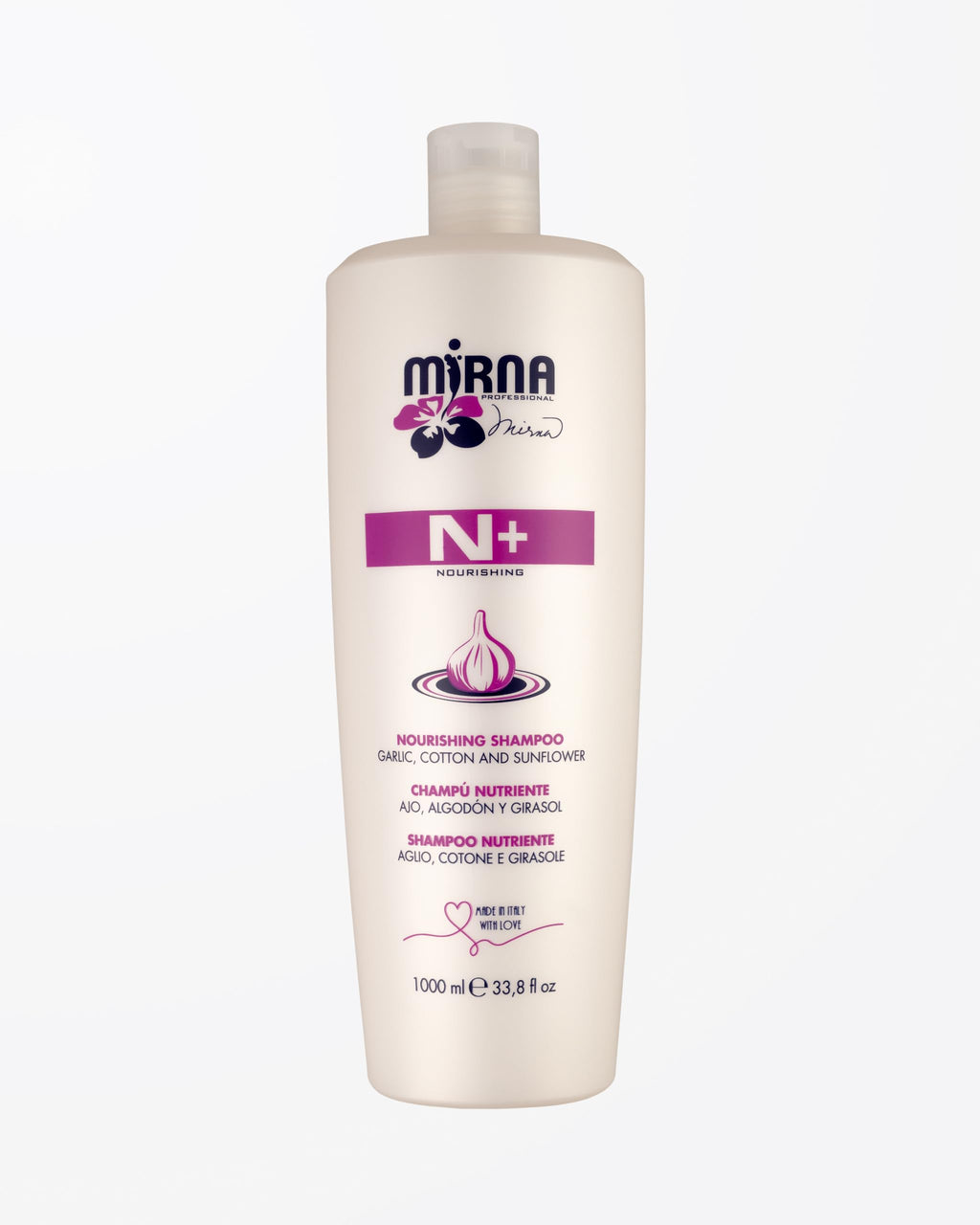 Mirna Professional Nourishing Garlic Shampoo with Sunflower & Seed Oil – 1000ml