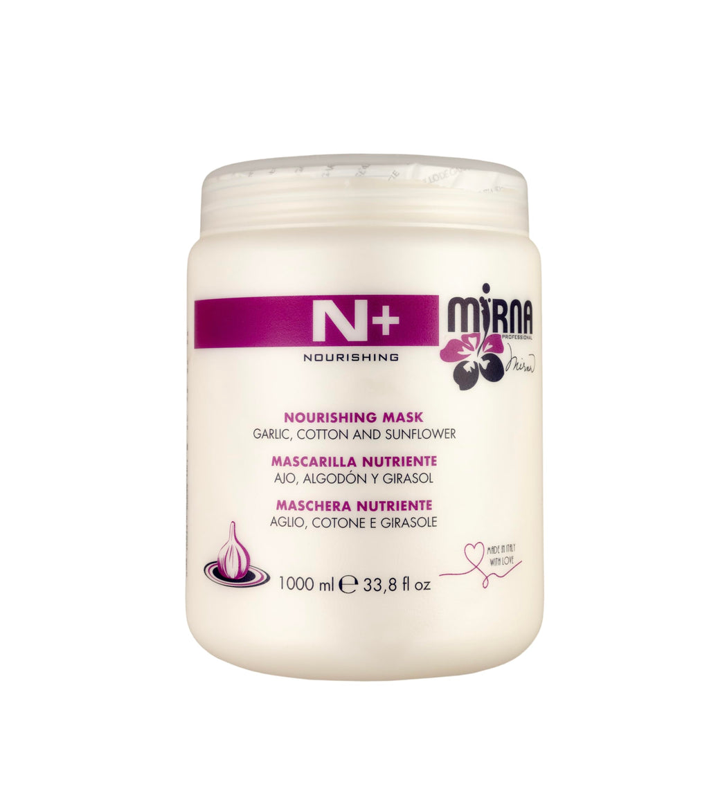Mirna Professional N+ Nourishing Mask with Garlic, Cotton & Sunflower – 1000ml
