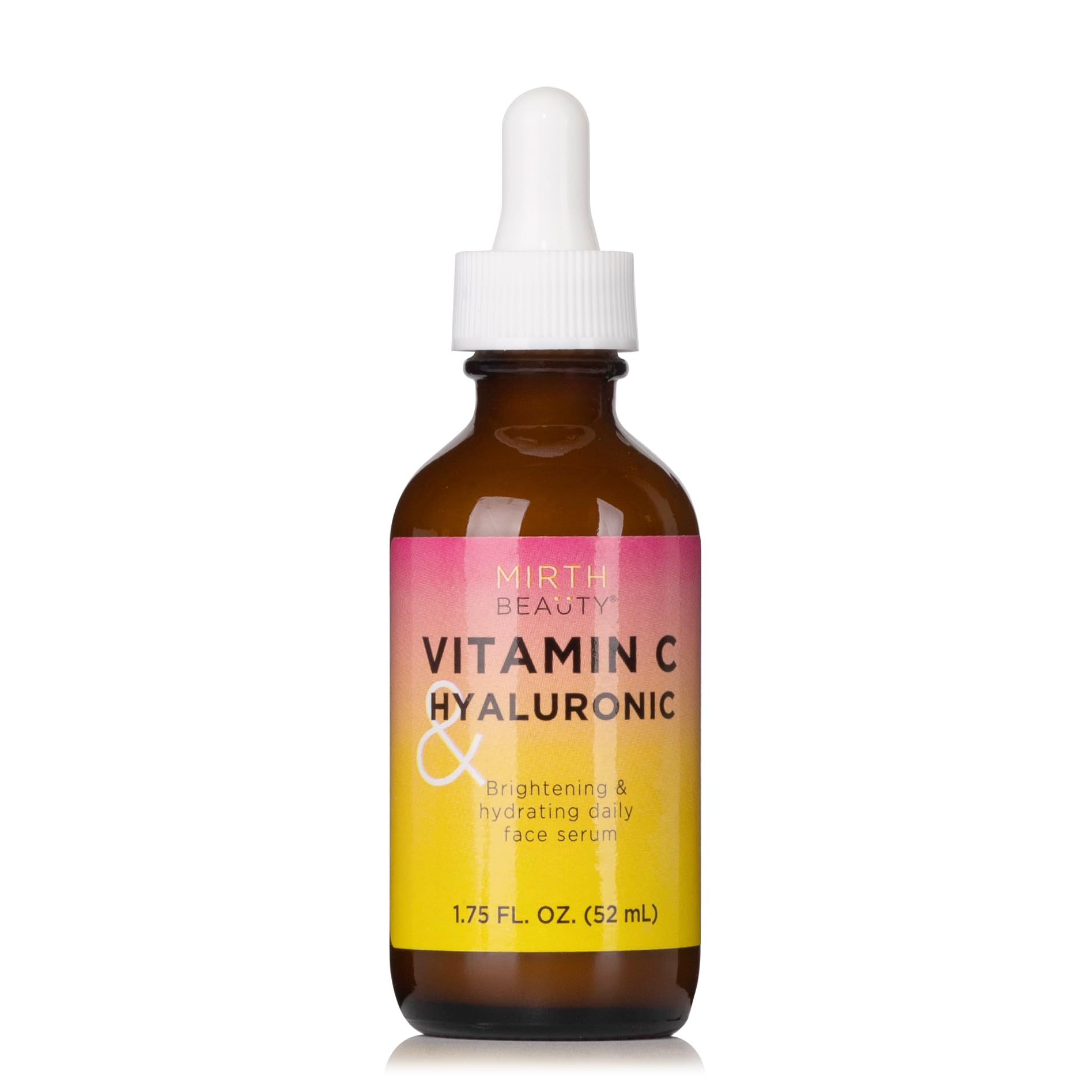 Mirth Beauty Brightening Face Moisturizer with Vitamin C + Hyaluronic Acid | Collagen Peptides Firming Neck & Face Cream | 2.5 Fl Oz