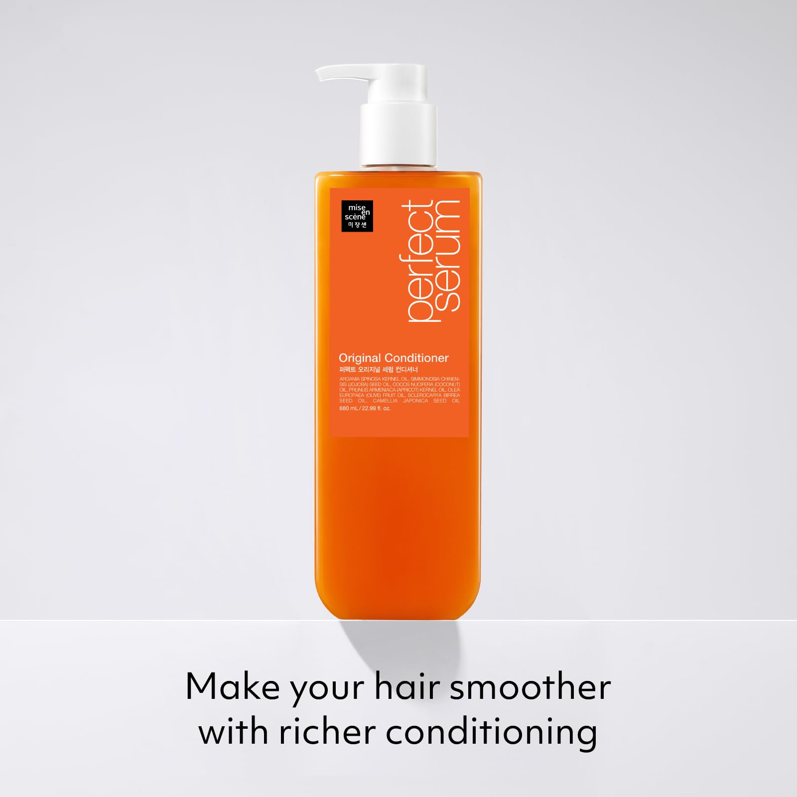 Mise En Scene Perfect Serum Original Conditioner for Damaged Hair – Argan Oil & Jojoba, 22.99 fl oz
