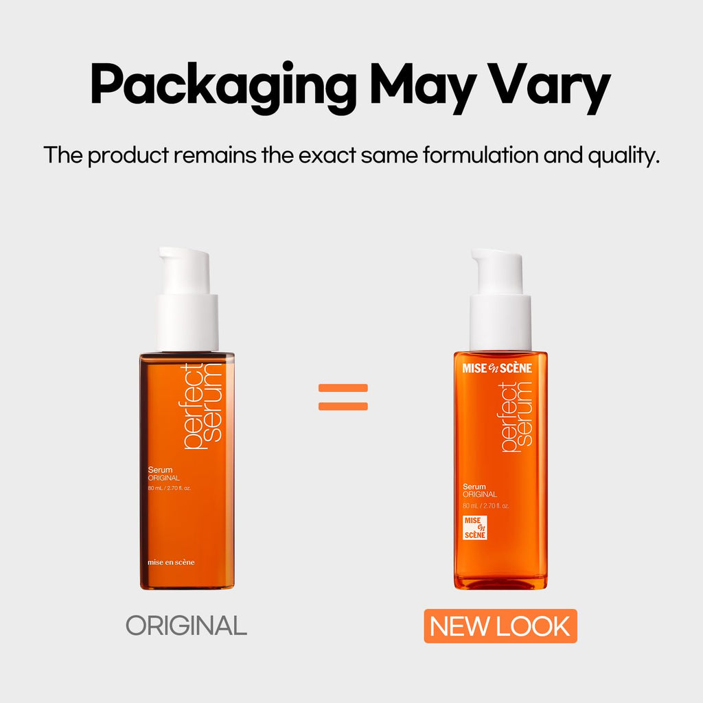 Mise En Scene Perfect Serum Original | Heat Protectant Hair Oil with Argan | Frizz Control & Shine | 2.7 fl oz
