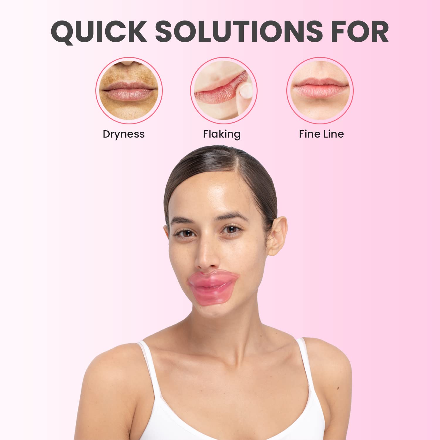 MISS SPA Lip Mask – Hydrate + Boost Hydrogel Lip Treatment (4 Pack)