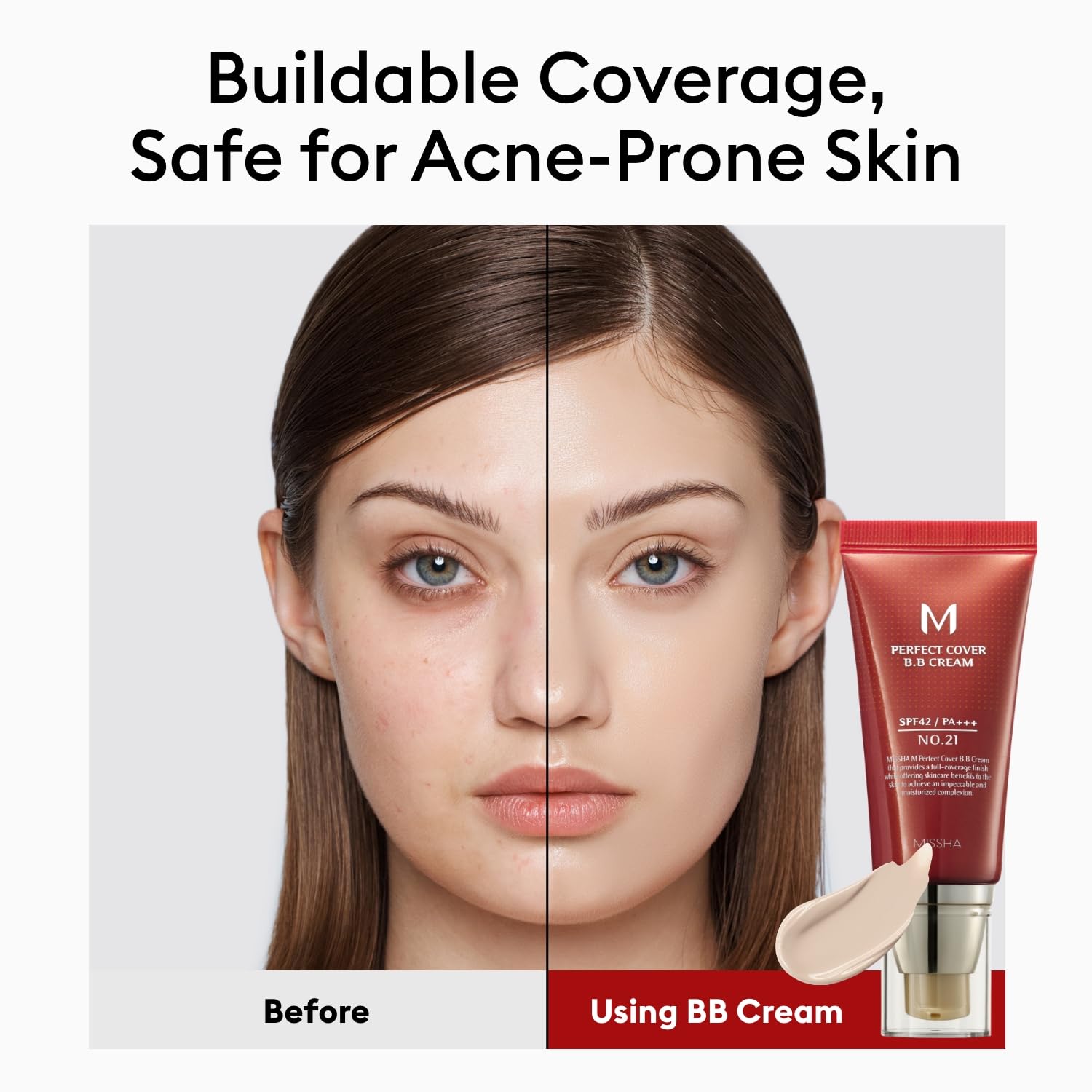 MISSHA BB Essentials Kit — M Perfect Cover BB Cream No.21 Light Beige + M BB Boomer Primer (SPF 42 PA+++)