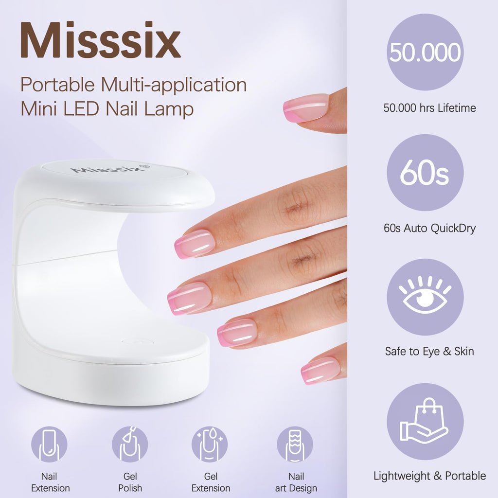 Misssix French Tip Press On Nails – 150 Pcs Short Almond Soft Gel Tips Starter Kit
