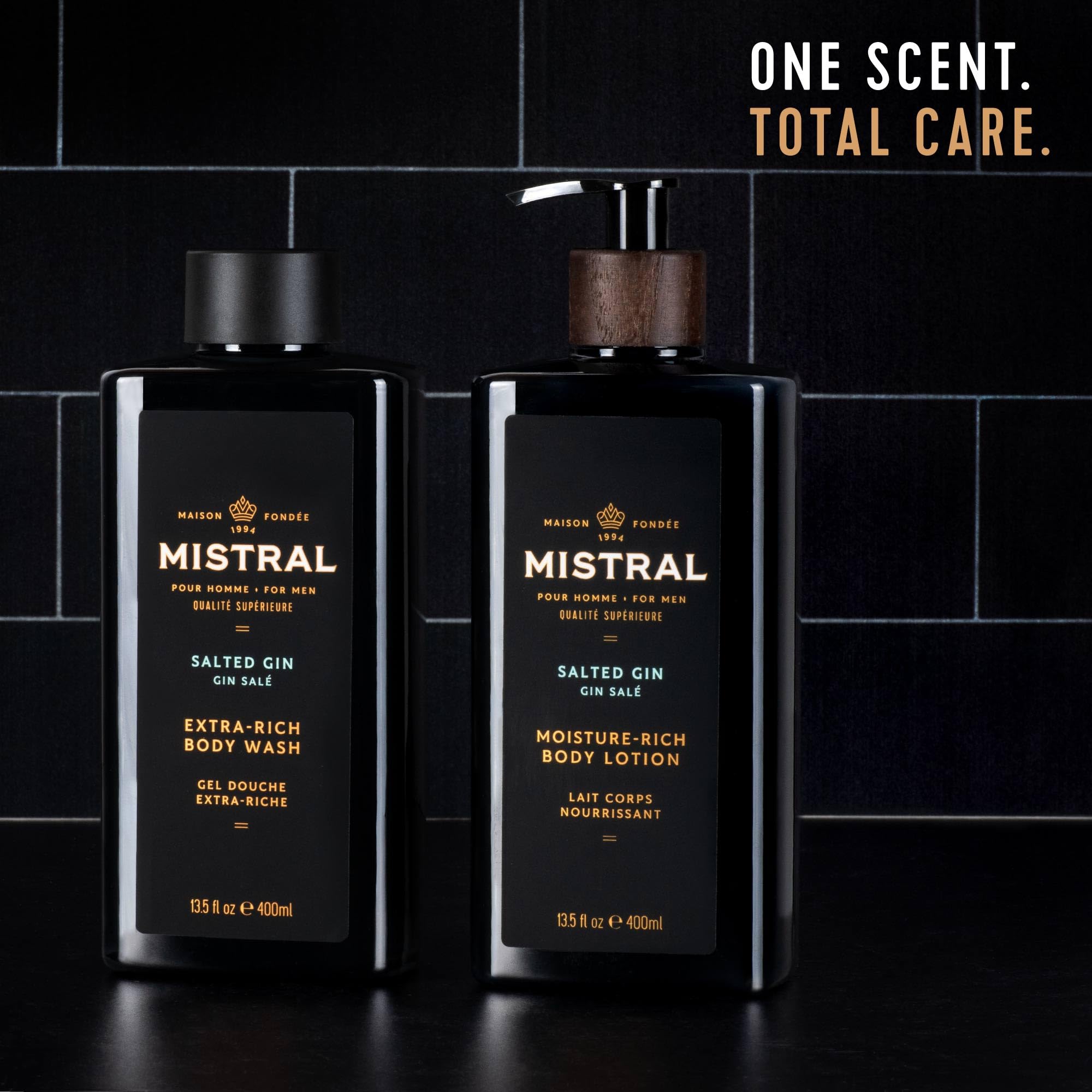 Mistral Salted Gin 2-in-1 Body Wash & Shampoo – Made in France