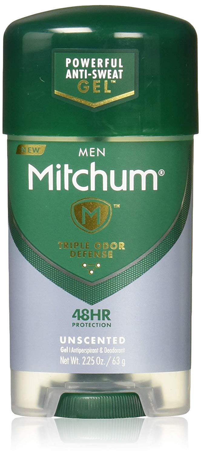 Mitchum Clear Gel Unscented Anti-Perspirant & Deodorant for Men - 2.25 oz (3 Pack)